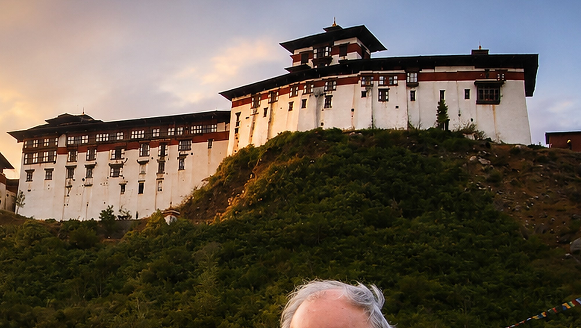 Paro Dzong at sunset